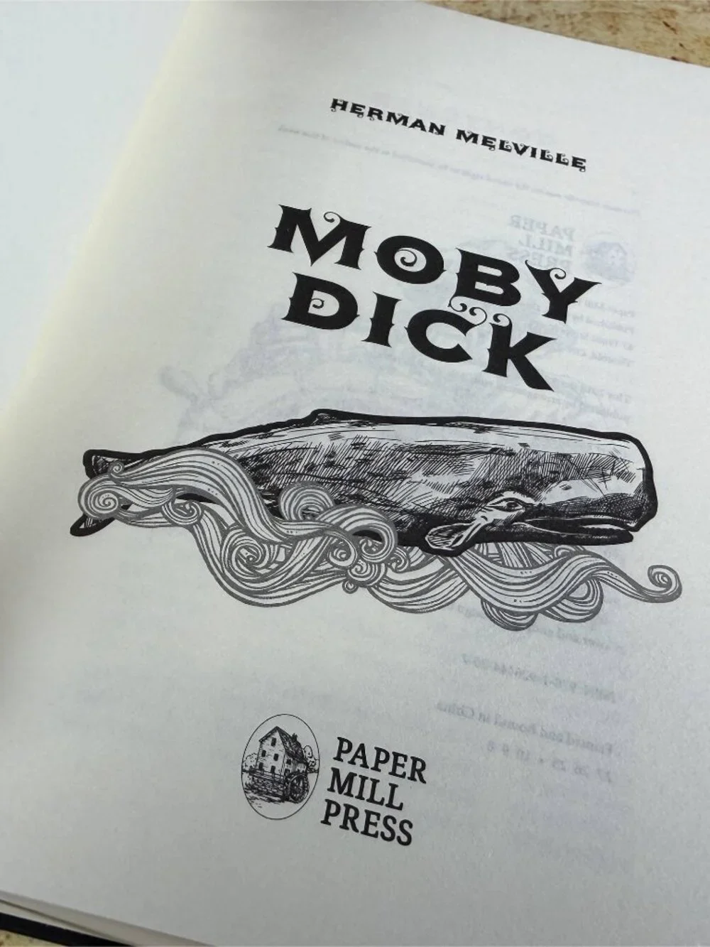 Moby-Dick Hardcover by Herman Melville | Paper Mill Press Collectible Edition
